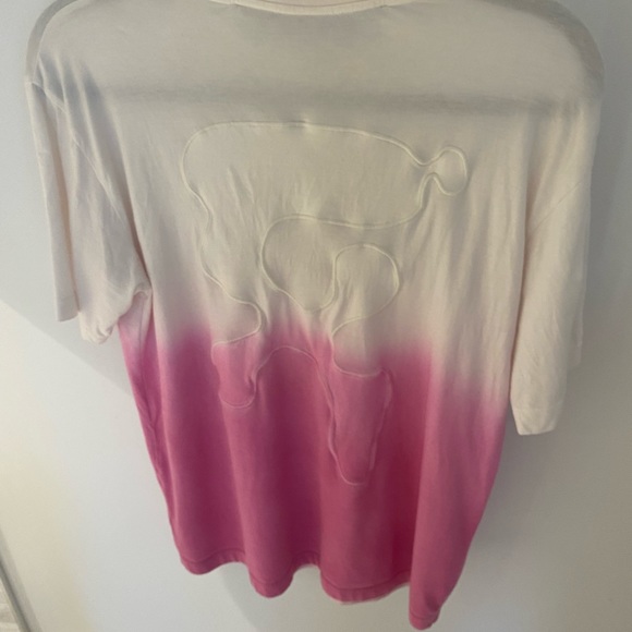 Off white ombré t shirt , white and fuchsia with logo in the back - Picture 2 of 6